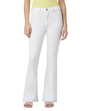 Holly High Rise Flared Jeans in Spring White