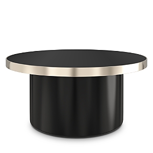 Shop Caracole Umbra Small Cocktail Table In Black/gold