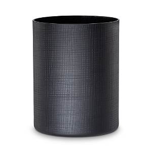 Shop Labrazel Cambric Glass Waste Basket In Black
