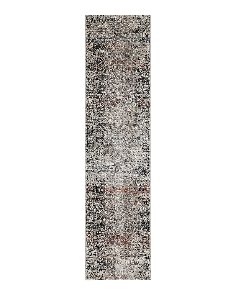 Shop Feizy Caprio 9203962f Runner Area Rug, 2'6 X 10' In Gray/black