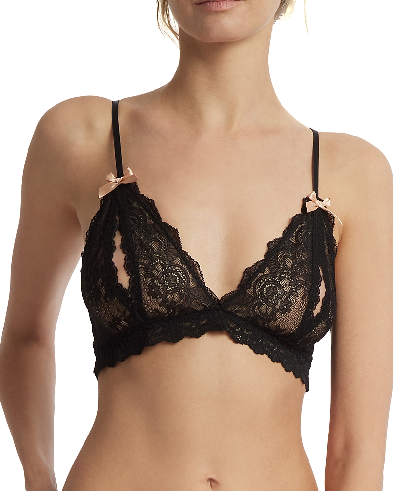 Hanky Panky After Midnight Peek-a-boo Crotchless Brief 972701 In Black