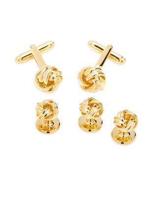 Cufflinks Inc Gold-Tone Stud & Cufflink Set