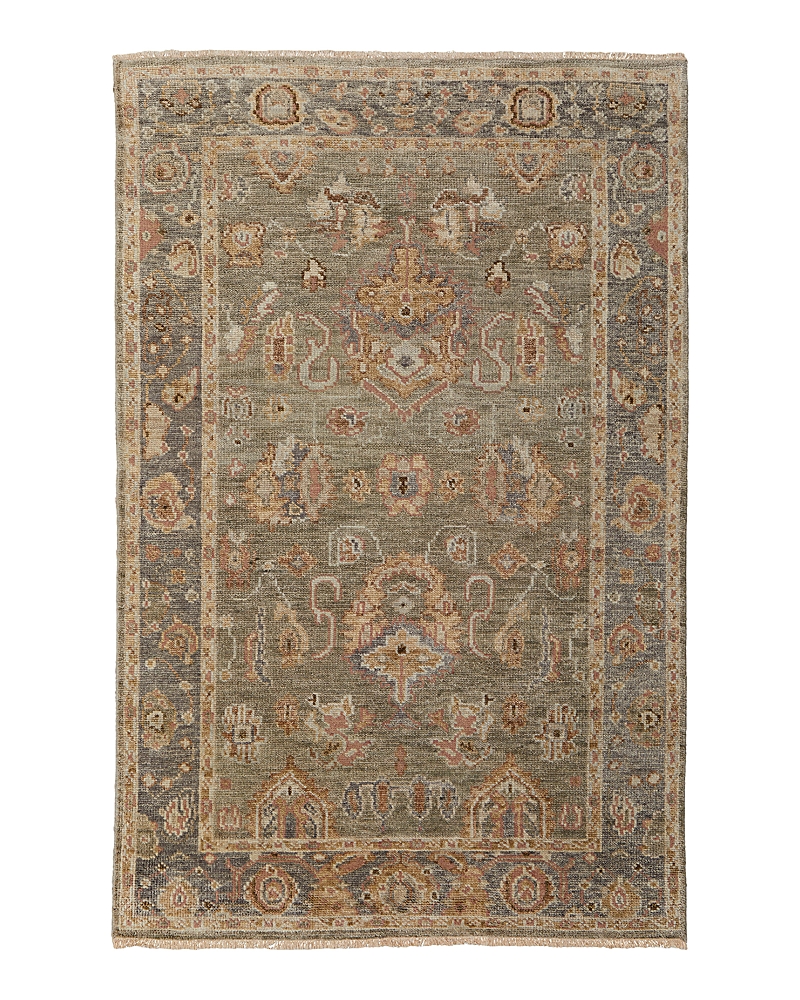 Photos - Chandelier / Lamp Feizy Carrington 9826504F Area Rug, 2' x 3' 9826504FGRYPNKP00