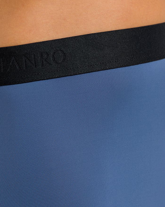 Shop Hanro Micro Touch Boxer Briefs In Slate Blue