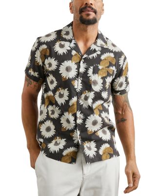 Rails Moreno Floral Button-up Camp Shirt In Sunflower