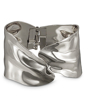 Shop Ettika Abstract Cuff Bracelet In Silver