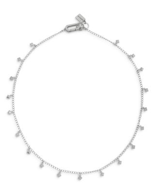 ALLSAINTS - Sterling Silver Pyramid Charm Necklace, 17"