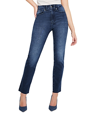 Shop Good American Always Fits High Rise Straight Leg Jeans In I446