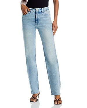 Good American Good Icon High Rise Straight Jeans in Indigo