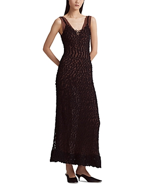 Shop Altuzarra Rivette Sleeveless Textured Dress In Black