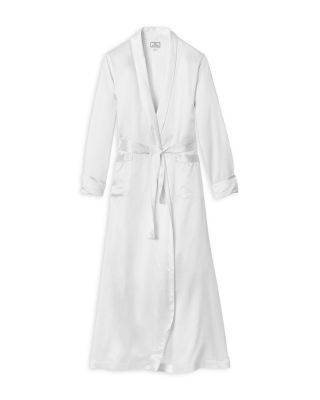 White Silk Long Robe