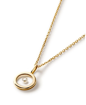 10K Gold Floating Lab Grown Diamond Necklace