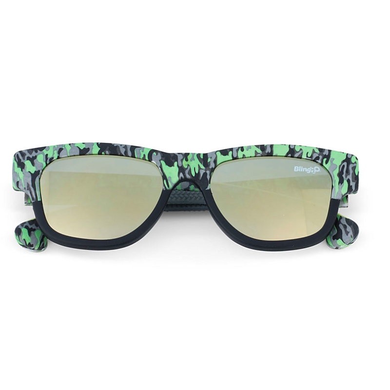 Bling2o Boys' Fire Island Camo Calm Sky Sunglasses - Ages 2-7