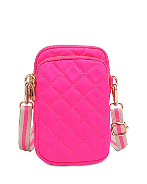 Shop Sol & Selene Divide & Conquer Quilted Crossbody In Magenta