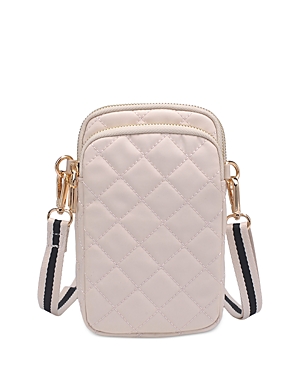 Shop Sol & Selene Divide & Conquer Quilted Crossbody In Cream