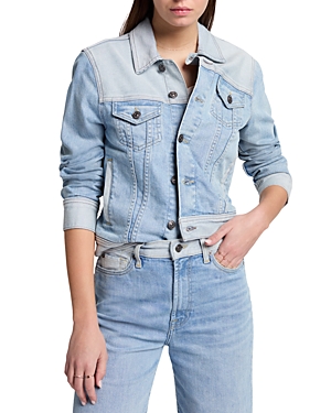 7 For All Mankind Classic Trucker Jacket In Blue