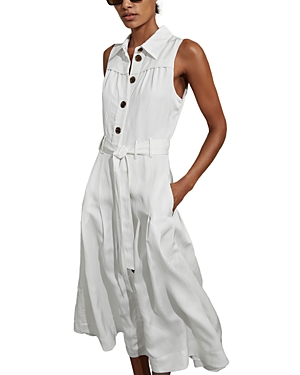 Shop Reiss Heidi Midi Dress In White