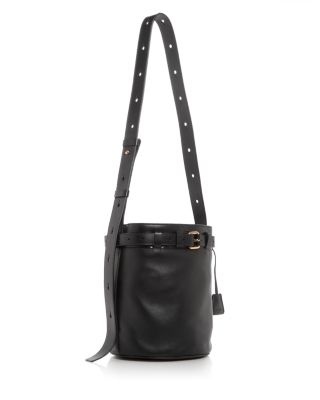 Leather Bucket Shoulder Bag