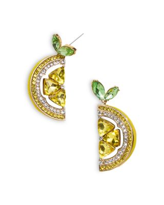BAUBLEBAR - Main Squeeze Crystal Lemon Slice Drop Earrings