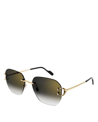Cartier Signature C Square Sunglasses, 58mm