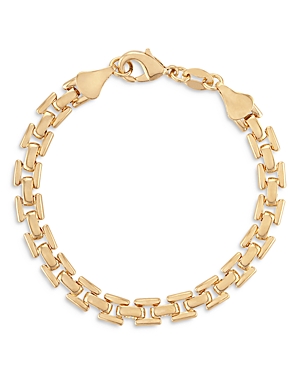 Shop Alexa Leigh Watch Link Chain Bracelet In Gold