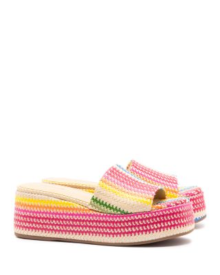 Larroudé - Women's Alex Woven Espadrille Platform Sandals