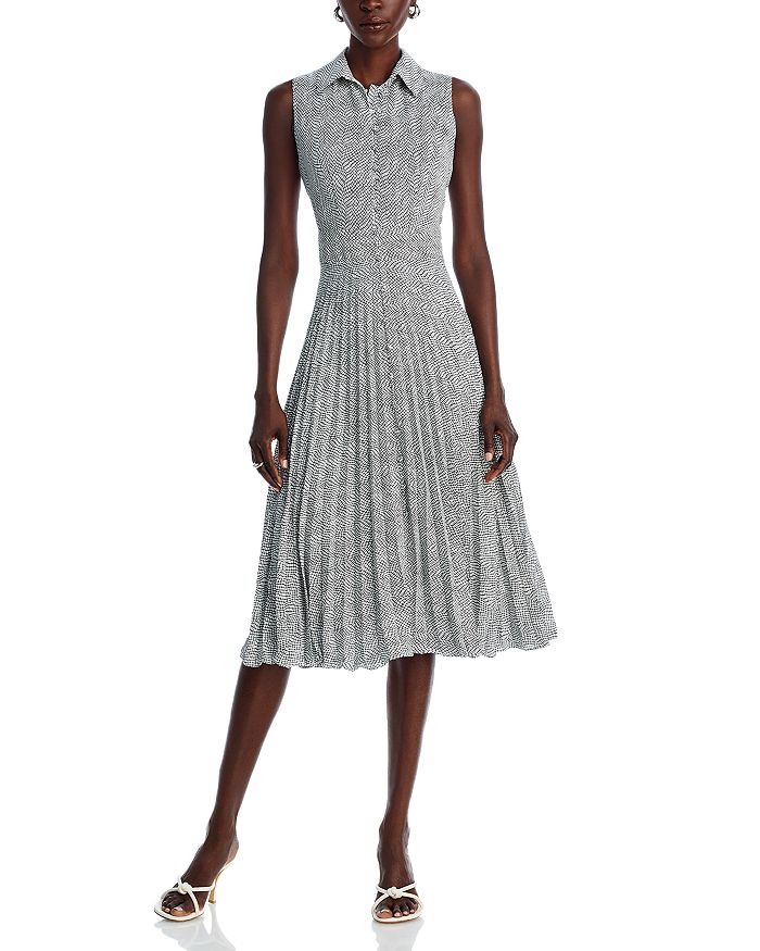 T Tahari Sleeveless Button Down Midi Dress Bloomingdale's