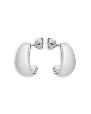 Aqua Polish Graduated Sterling Silver Earrings, 0.5L - Exclusive