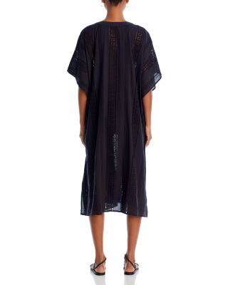 Eyelet Caftan Swim Cover-Up