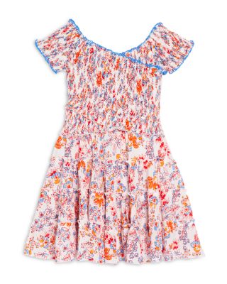 Girls' Soledad Ruffled Smocked Mini Dress - Little Kid, Big Kid