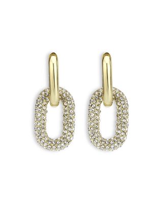 AQUA - Eno Pav&eacute; Link Drop Earrings - Exclusive