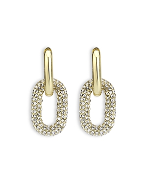 Shop Aqua Eno Pave Link Drop Earrings - 100% Exclusive In Gold