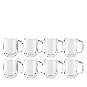 Shop Zwilling J.a. Henckels Zwiling J.a. Henckels Sorrento Plus Coffee Glass Mug, Set Of 8 In Clear