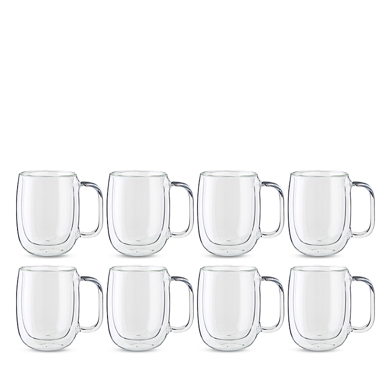 Zwilling Zwiling J. A. Henckels Sorrento Plus Coffee Glass Mug, Set Of 8 In Transparent