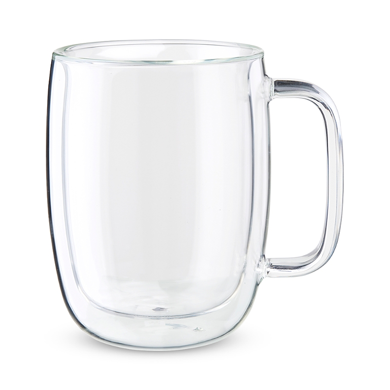 Zwilling Zwiling J. A. Henckels Sorrento Plus Latte Glass Mug, Set Of 2 In Transparent