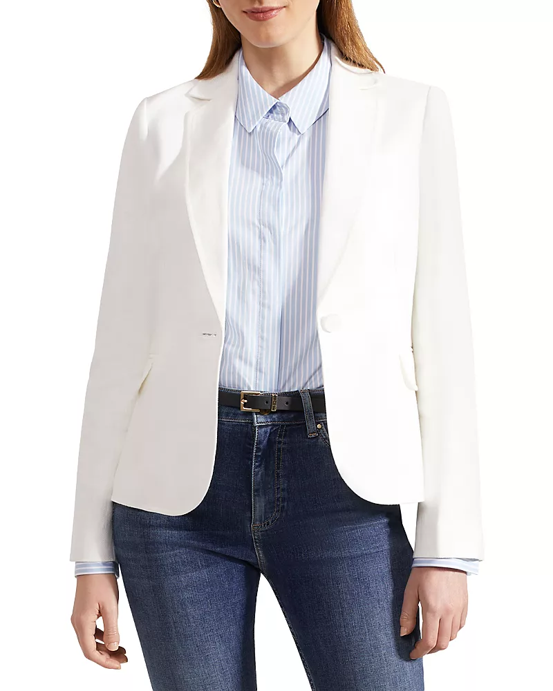 Hobbs London Blake Linen Single Breasted Jacket