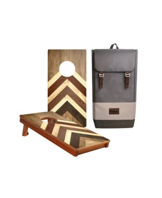 Elakai 1ft x 2ft Terra Chevron Compact Travel Cornhole Boards - Ages 8 Years+