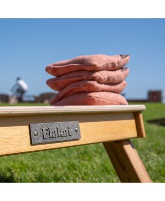 Herringbone Wool Aviator Cornhole Bags