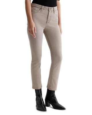 AG - Mari Mid Rise Slim Straight Jeans in Sulfur Desert