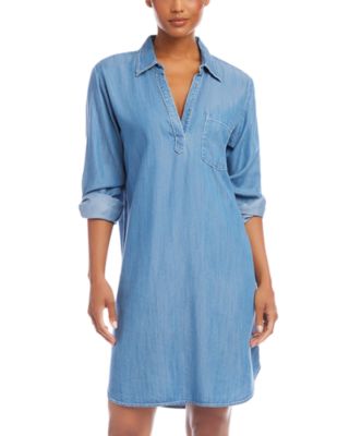 Karen Kane - Chambray Shirt Dress