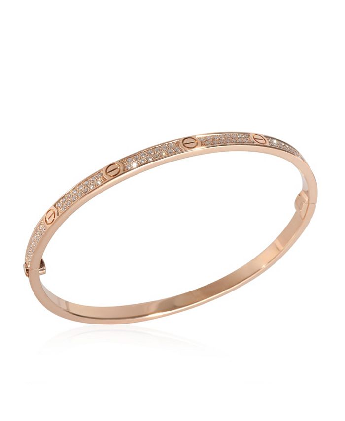 Pre Owned Cartier Love 18K Rose Gold Bracelet Bloomingdale s