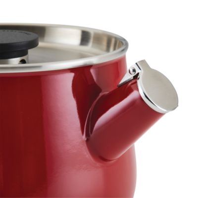 Enameled Steel Induction 2 Qt Whistling Tea Kettle