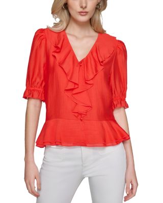 KARL LAGERFELD PARIS - Ruffled Blouse