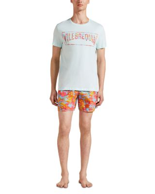 Vilebrequin - Tahiti Flowers Cotton Logo Tee