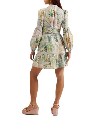 Ted Baker Tealan Linen Floral Mini Dress | Bloomingdale's Women