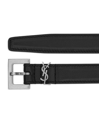  Cassandre Thin Belt with Square Buckle