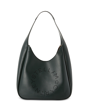 Shop Stella Mccartney Logo Tote Bag In Pine/gold