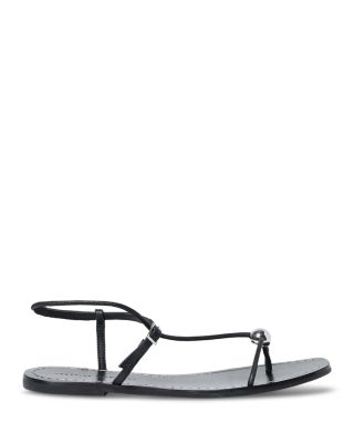 Women's Strappy Embellished Thong Sandals