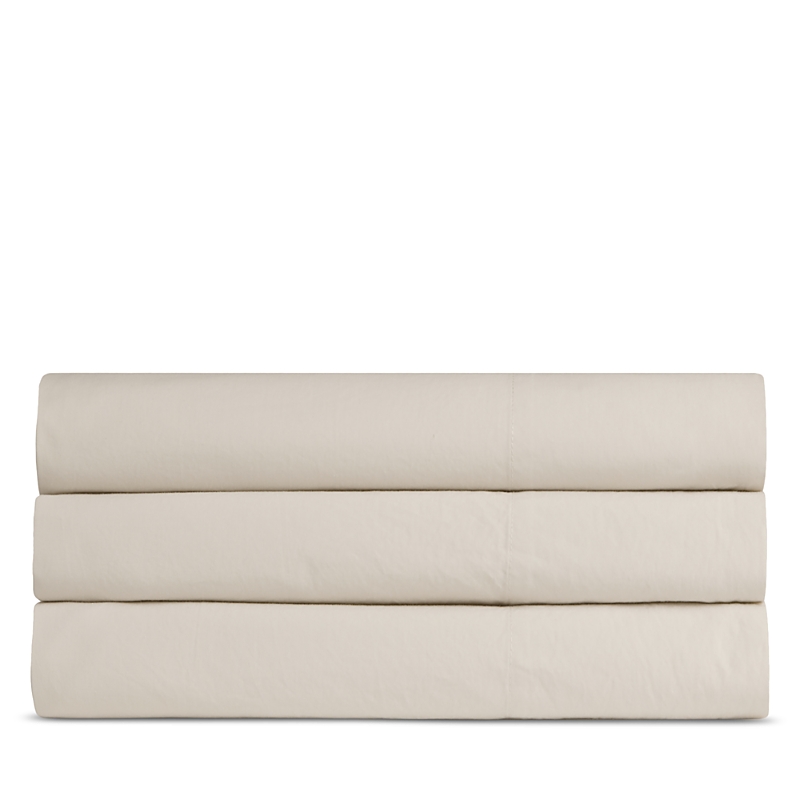 Parachute Percale Top Sheet, Full/queen In Bone