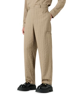 Emporio Armani Monochromatic Stripe Trousers